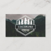 フォレ素朴男らしスト山脈アウトドア 名刺 (正面)