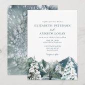 フォレ結婚スト |山素朴山 招待状 (正面/裏面)