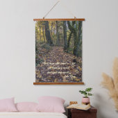 フォレ落ちた葉ストトレイルの引用文ジョン・ミュア 吊り下げ型タペストリー (寝室)