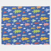 フォレ霜の降りたストフリースブランケット フリースブランケット (正面(横))