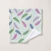 フォロモダンングフェザーパステルブルー バスタオルセット (ウォッシュタオル)