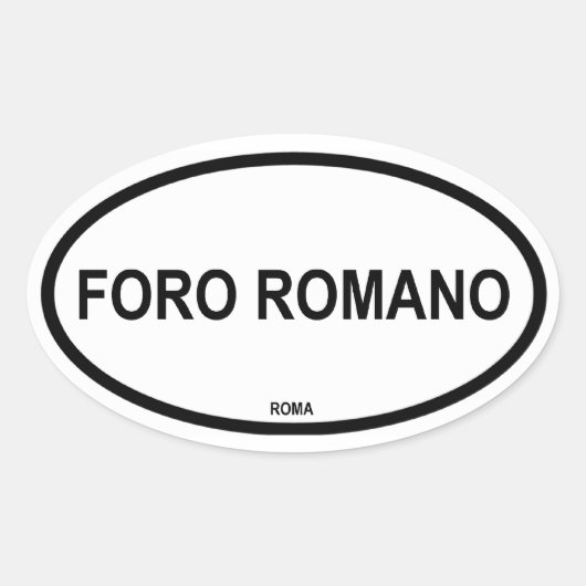 フォロロマーノ 楕円形シール (正面)