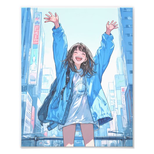 【フォロワー5万人記念】限定ポスター｜寿司娘 GenerativeAI フォトプリント (正面)