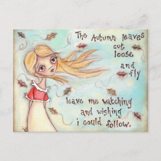 フォローしたくて - ポストカード (正面)