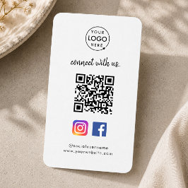 フォローしてつながる Instagram Facebook SNS QRコード 名刺