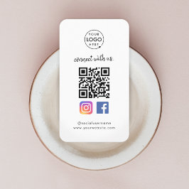 フォローしてつながる Instagram Facebook SNS QRコード 名刺
