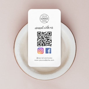 フォローしてつながる Instagram Facebook SNS QRコード 名刺