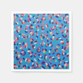 フォロースターズブルー抽象芸術 スタンダードカクテルナプキン (正面)