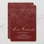 フォロースノーホリデーパーティー招待状 招待状 (正面/裏面)