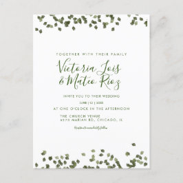 フォロ葉ング秋秋素朴結婚ズ ポストカード