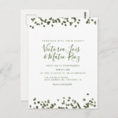 フォロ葉ング秋秋素朴結婚ズ ポストカード (正面/裏面)