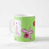 フォワアパリファッションイラストレーション コーヒーマグカップ (正面左)