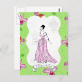 フォワアパリファッションイラストレーション ポストカード (正面/裏面)