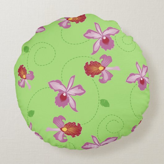 フォワアパリファッションイラストレーション ラウンドクッション (裏面)