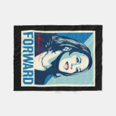 フォワードカマラポートレート フリースブランケット (正面(横))