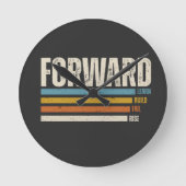フォワードヴィンテージTシャツ ラウンド壁時計 (正面)