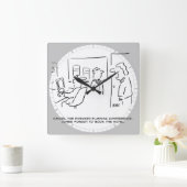 フォワード計画会議のキャンセル(&理由!) スクエア壁時計 (ホーム)