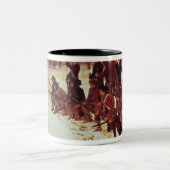 フォンシュトイベン男爵のあくアメリカ人の新兵 ツートーンマグカップ (中央)