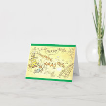 フォンタインキツネ/トゥーンビルトロリークリスマスカード