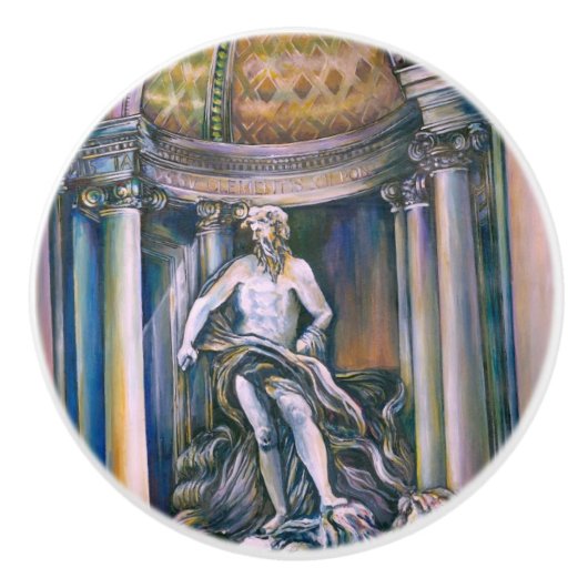 フォンタナディトレヴィローマ セラミックノブ (正面)