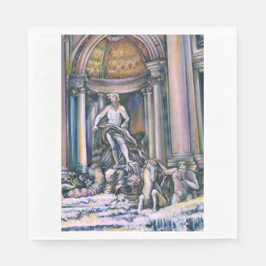 フォンタナディトレヴィ，ローマ スタンダードランチョンナプキン (正面)