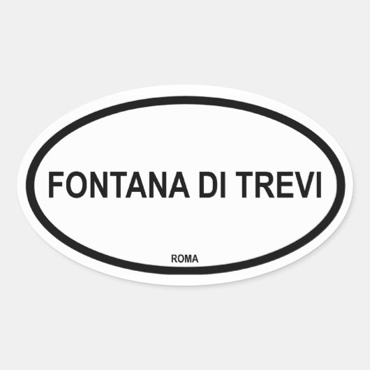 フォンタナディトレヴィ 楕円形シール (正面)