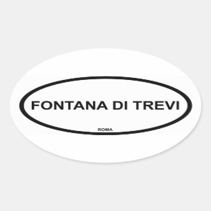 フォンタナディトレヴィ 楕円形シール