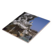 フォンタナデイクワトロフィウミ,ピアッツァナヴォナ,ローマ, タイル (側面)