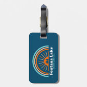 フォンタナ湖 ノースカロライナ 虹 ラゲッジタグ (裏面縦)