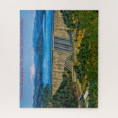 フォンタナ滝ノースカロライナ。クリスマスの挨拶 ジグソーパズル (縦)