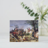 フォンテノイの戦い1745年5月11日1828年 ポストカード (スタンド正面)