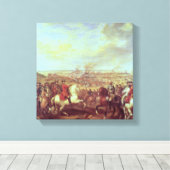 フォンテノイの戦い（1745年5月11日） キャンバスプリント (インサイチュ (ウッドフロア))