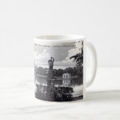 フォンテンブロー宮殿、フランスの1910年のヴィンテージ コーヒーマグカップ (正面右)