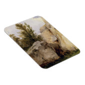 フォンテーヌブローの森で， c.1825 (缶上の油) マグネット (右側)