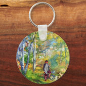 フォンテーヌブローの森の若い男ルノアール キーホルダー (正面)