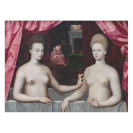 フォンテーヌブロー派 - ガブリエル・デストレ テーブルクロス