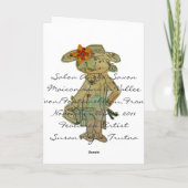 フォンテーヌブロー・メリークリスマスコラージュ シーズンカード (裏面)