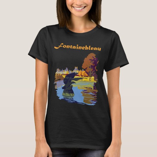 フォンテーヌブロー 森と湖の旅Tシャツ Tシャツ (正面)
