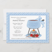 フォンデュのウェディングシャワーの招待状 招待状 (正面)