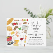 フォンデュパーティー ワインチーズ ディナーパーティー いつでもどんな時も 招待状 (スタンド正面)