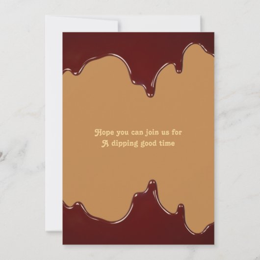 フォンデューディナーパーティの招待状forグルメ ユニーク 招待状 (裏面)