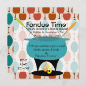 フォンデュ・タイム！ 招待状 (正面/裏面)
