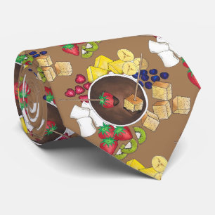 フォンデュ・フルーツケーキベリーMarshmallowデザートフード ネクタイ