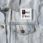 フォントの異常なタイポグラフィの発言 缶バッジ (インサイチュ)