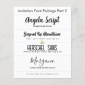 フォントの組み合わせ招待状Part 2 by LeahG (正面)