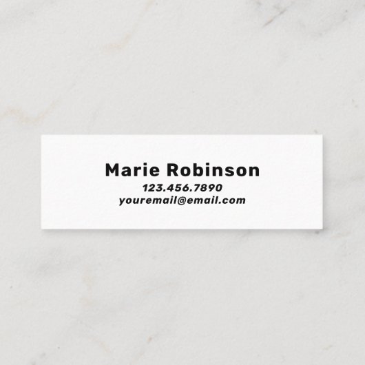 フォントはっきりしたグルーヴィーブラックグレーオレンジピンク スキニー名刺 (裏面)