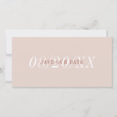 フォントエレガントミニマリストピンクテラコッタシンプルホテルSa セーブザデート (正面)