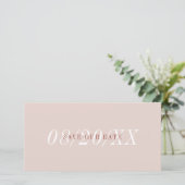 フォントエレガントミニマリストピンクテラコッタシンプルホテルSa セーブザデート (スタンド正面)