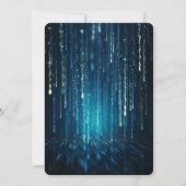 フォントカスタムスタイル&文字- Blue Star Shower 招待状 (裏面)