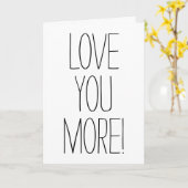 フォントシンプルーもっと愛して！バレンタイン カード (黄色い花)